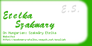 etelka szakmary business card