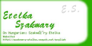 etelka szakmary business card